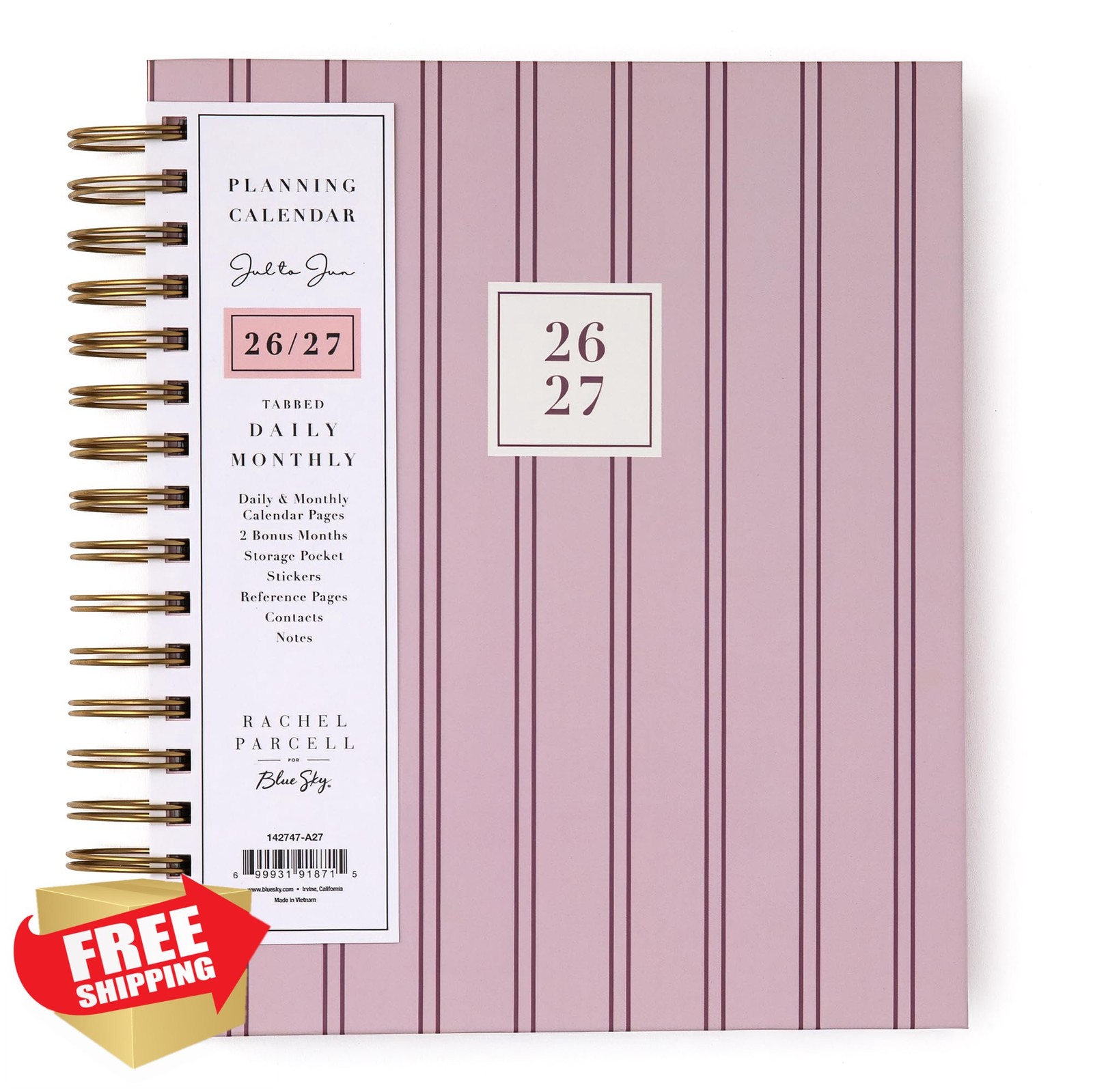 Blue Sky Laine Pink 7″ x 9″ Planner