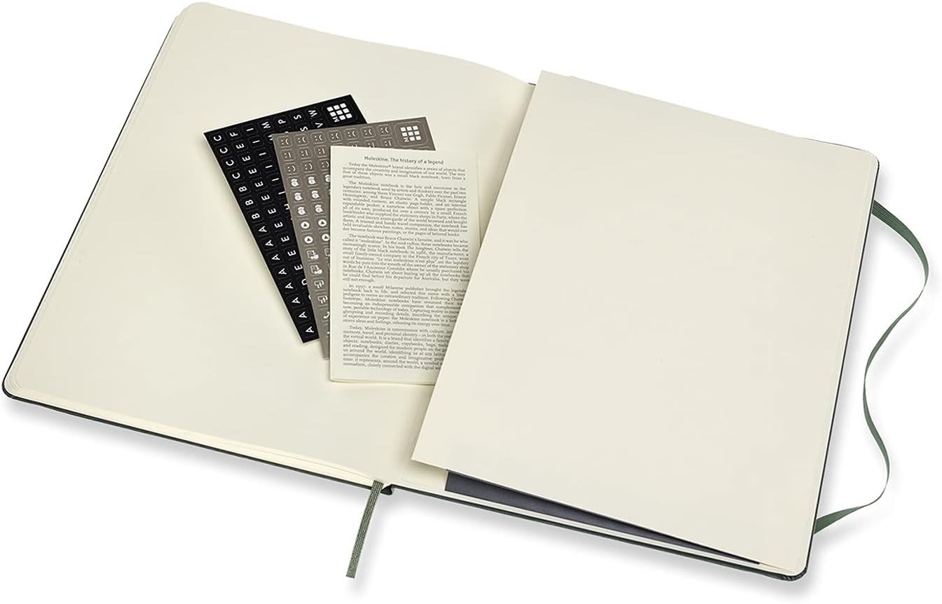 Moleskine PROPFNTB4HK19 X-Large Pro Hard Notebook, Forest Green X-Large Forest G