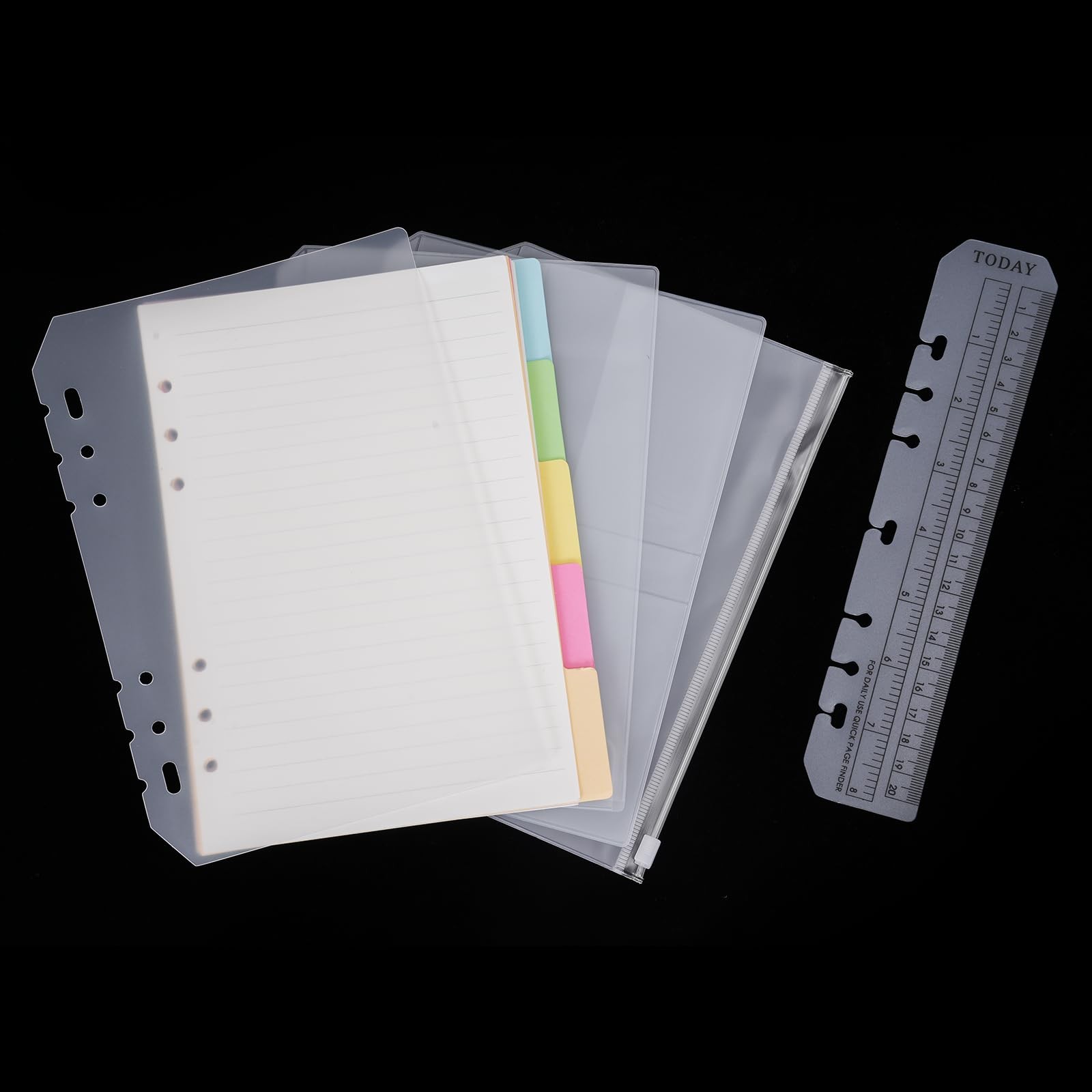 Army Military Padfolio Ring Binder with Zippered Portfolio Organizer and