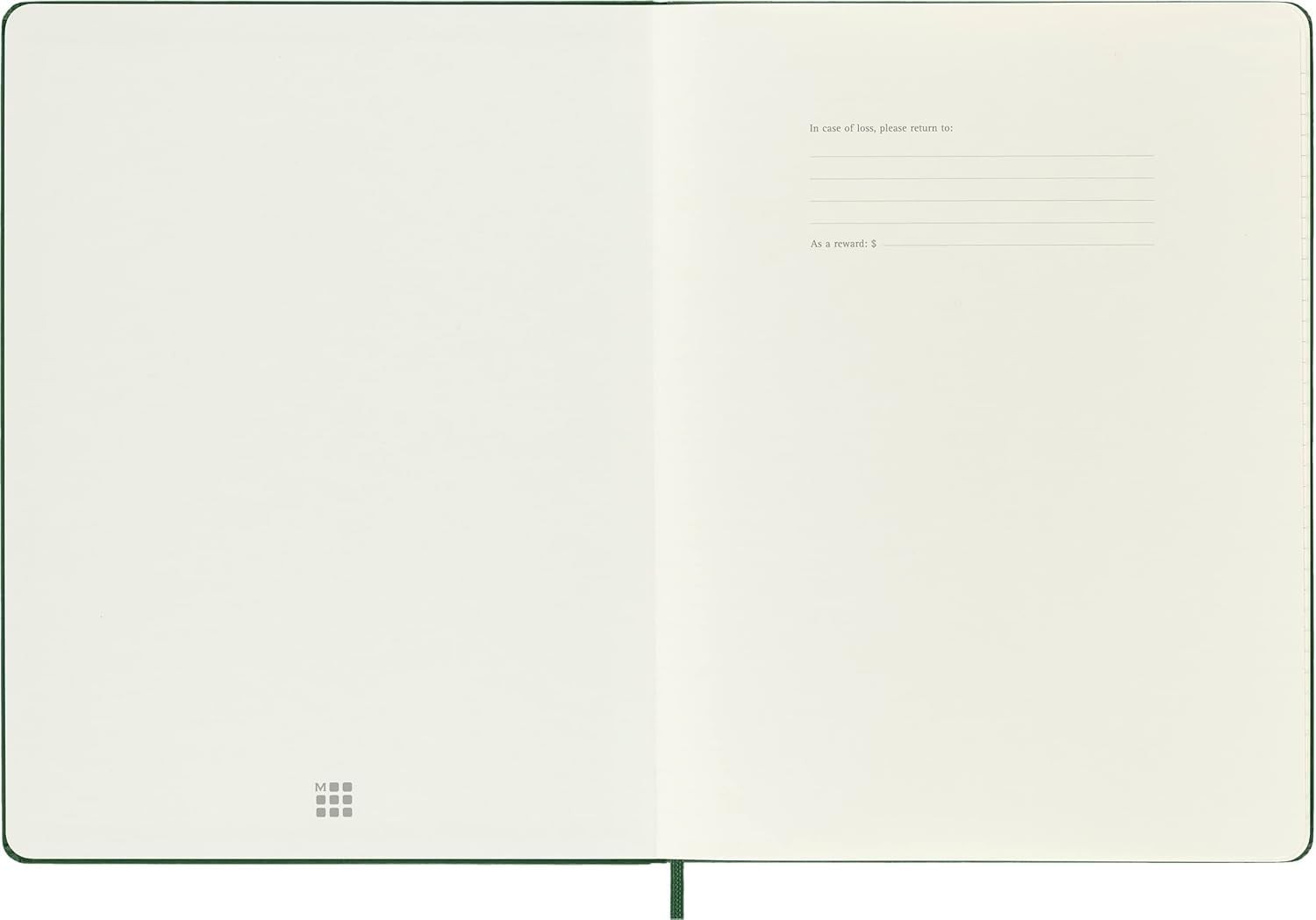 Moleskine Notebook, Extra Large, Squared, Myrtle, Green, XL, Myrtle Green