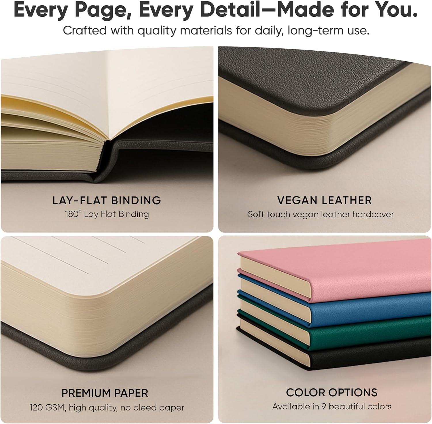 Stylish Brown Hardcover 2026 Planner – 8.5″ x 11″ for Ultimate Productivity
