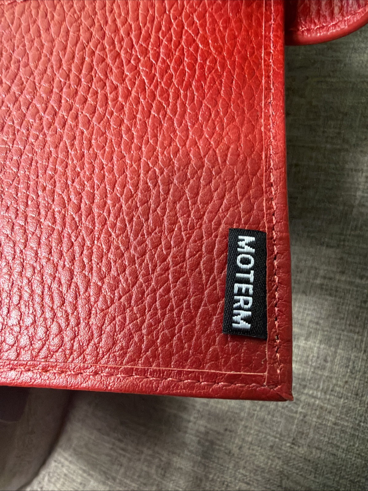 Moterm B6+ Leather Cover Notebook Planner Cherry Red