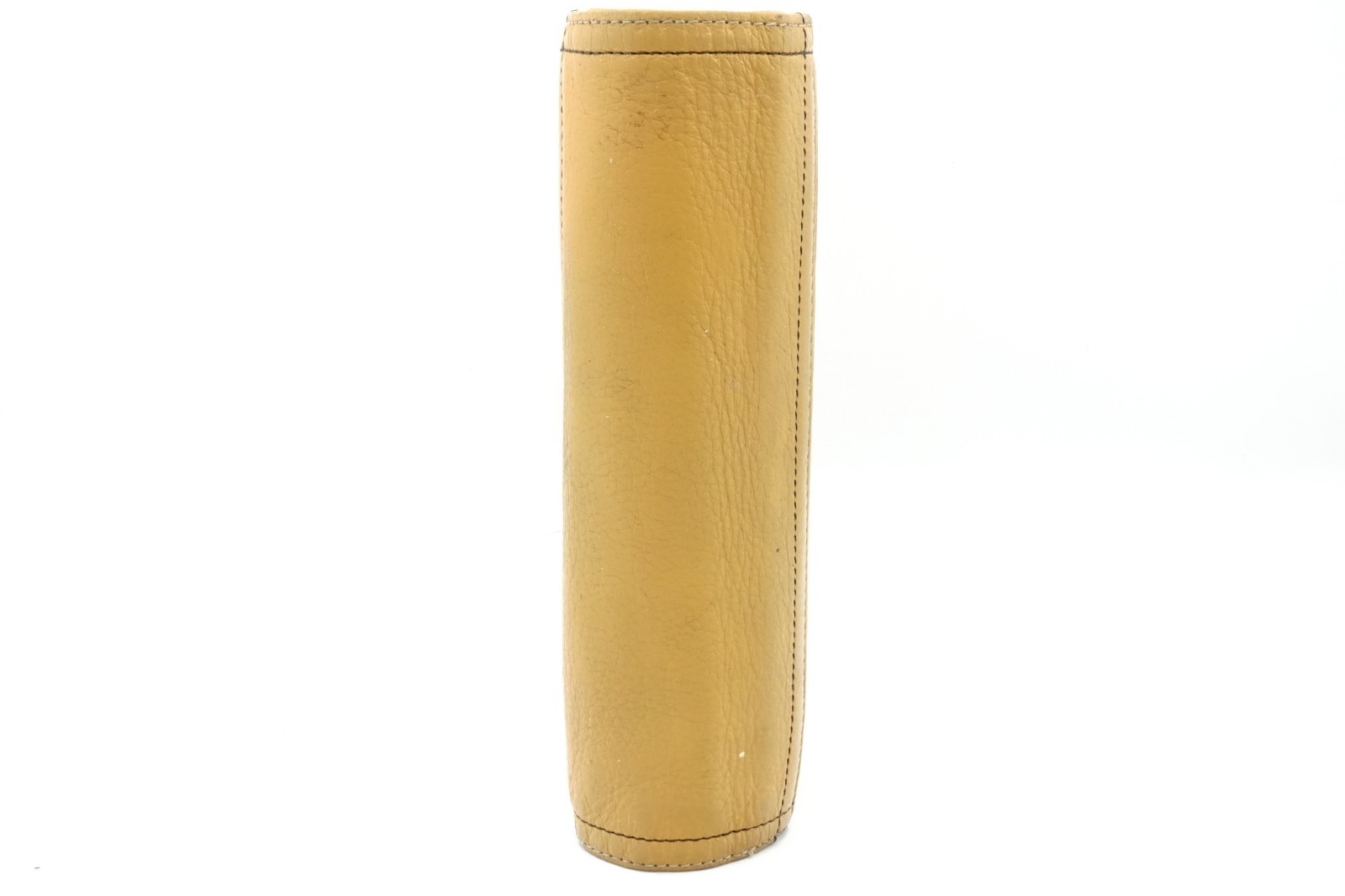 Franklin covey Vintage Full Grain Leather Planner Mustard Yellow 6 Ring Compact