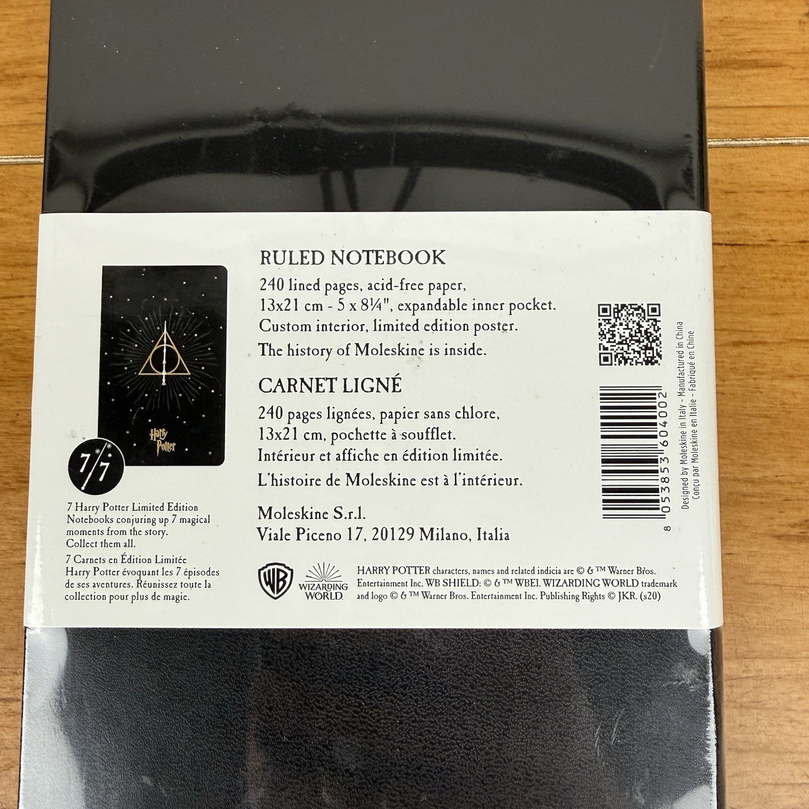 Moleskine Harry Potter Book 7 of 7 Limited Edition – Lined Notebook – Sealed NEW