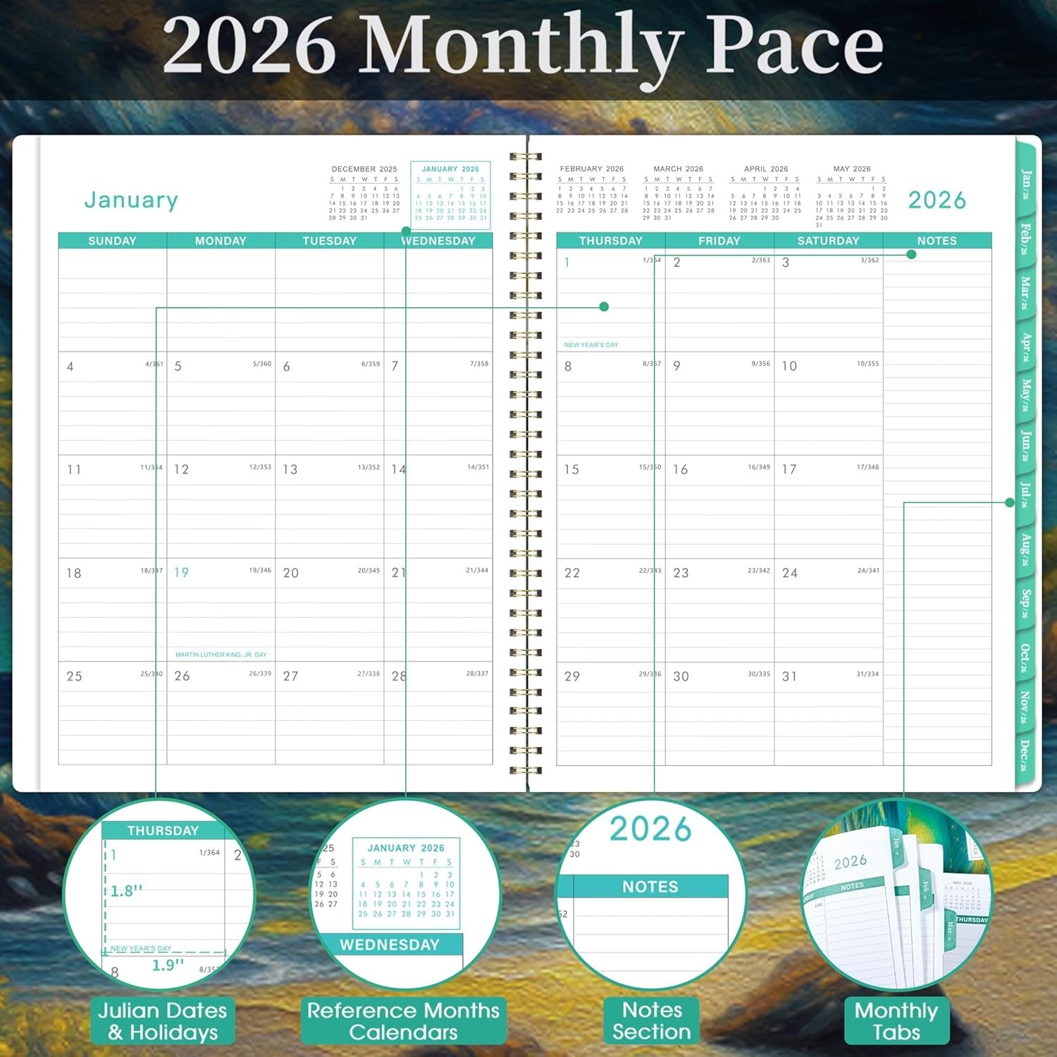 2026 Appointment Book/Planner – 8.2″ x 11″, Daily Planner 2026 from Jan. 2026…