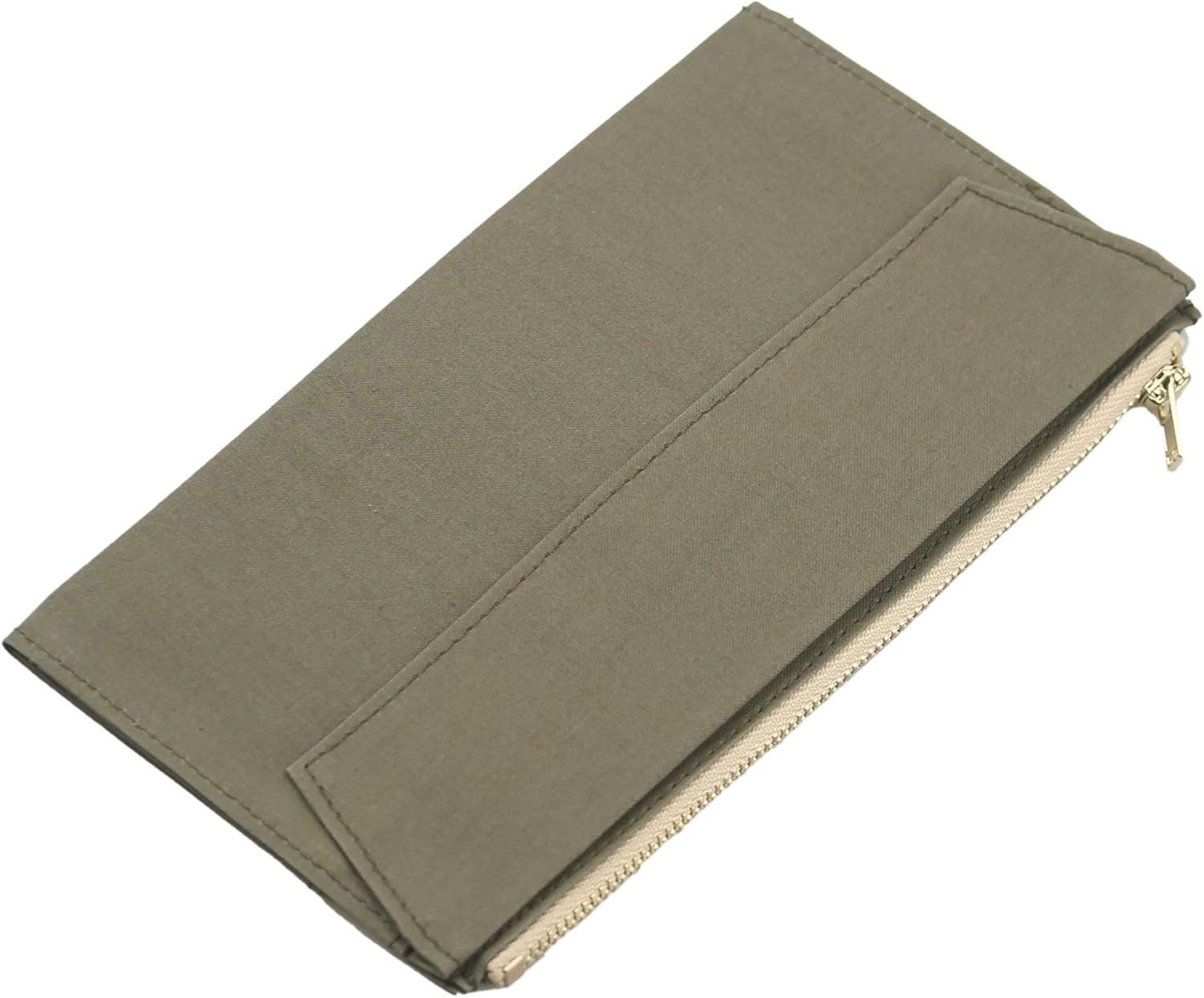 Standard Travelers Notebook Wallet Insert Pocket with 2 Elastic Bands,1 Canva…