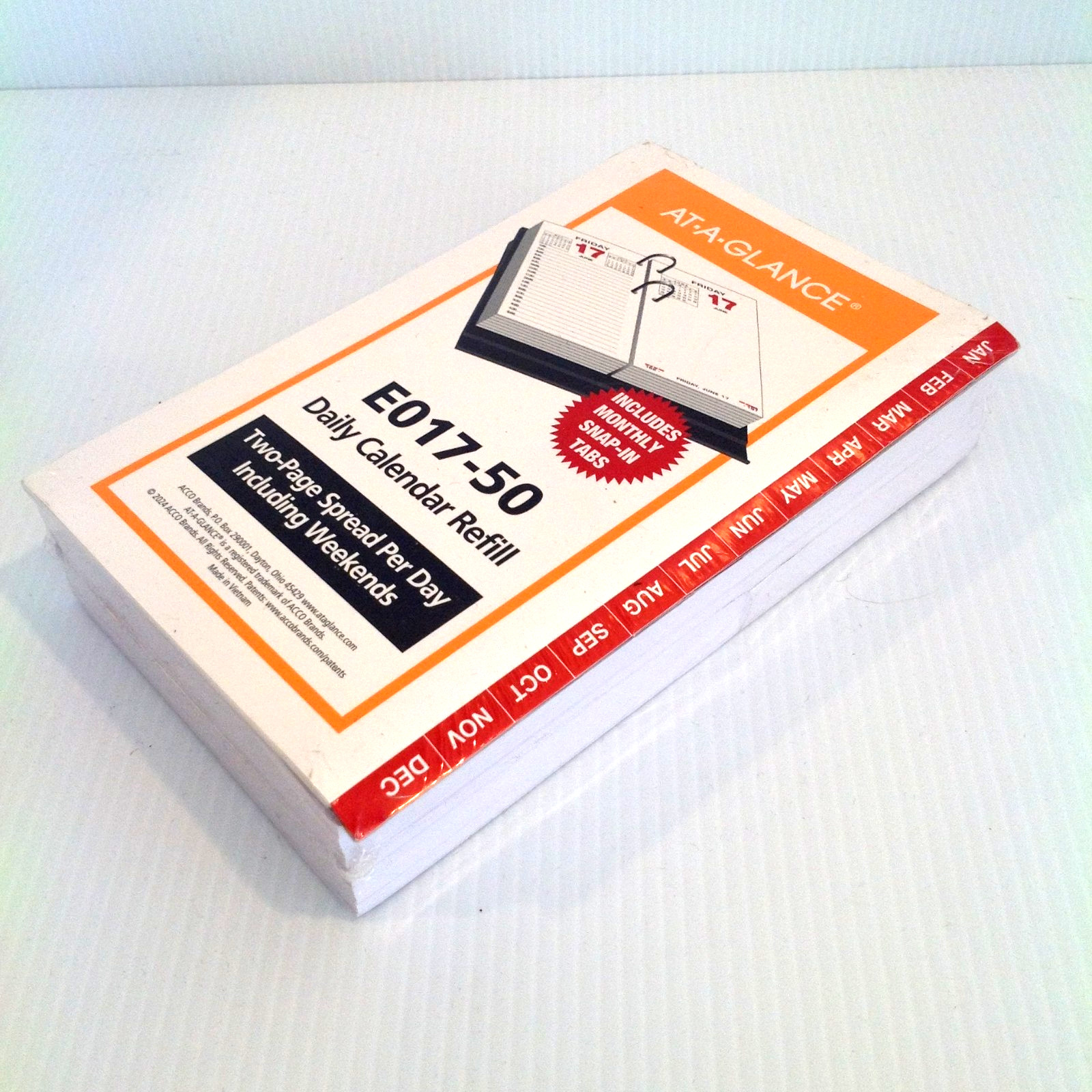 2026 At-A-Glance E017-50 Daily Desk Calendar w Index Refill Only 3.5 x 6″ NEW