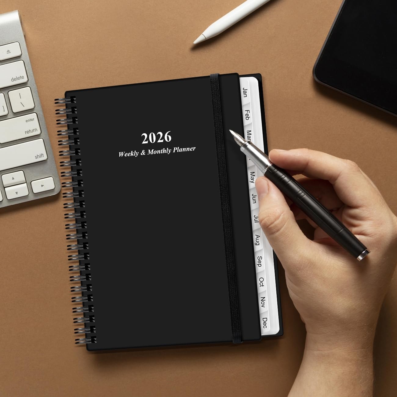 Planner 2026 – A5 Weekly & Monthly Planner Spiral Bound, January 2026 – December