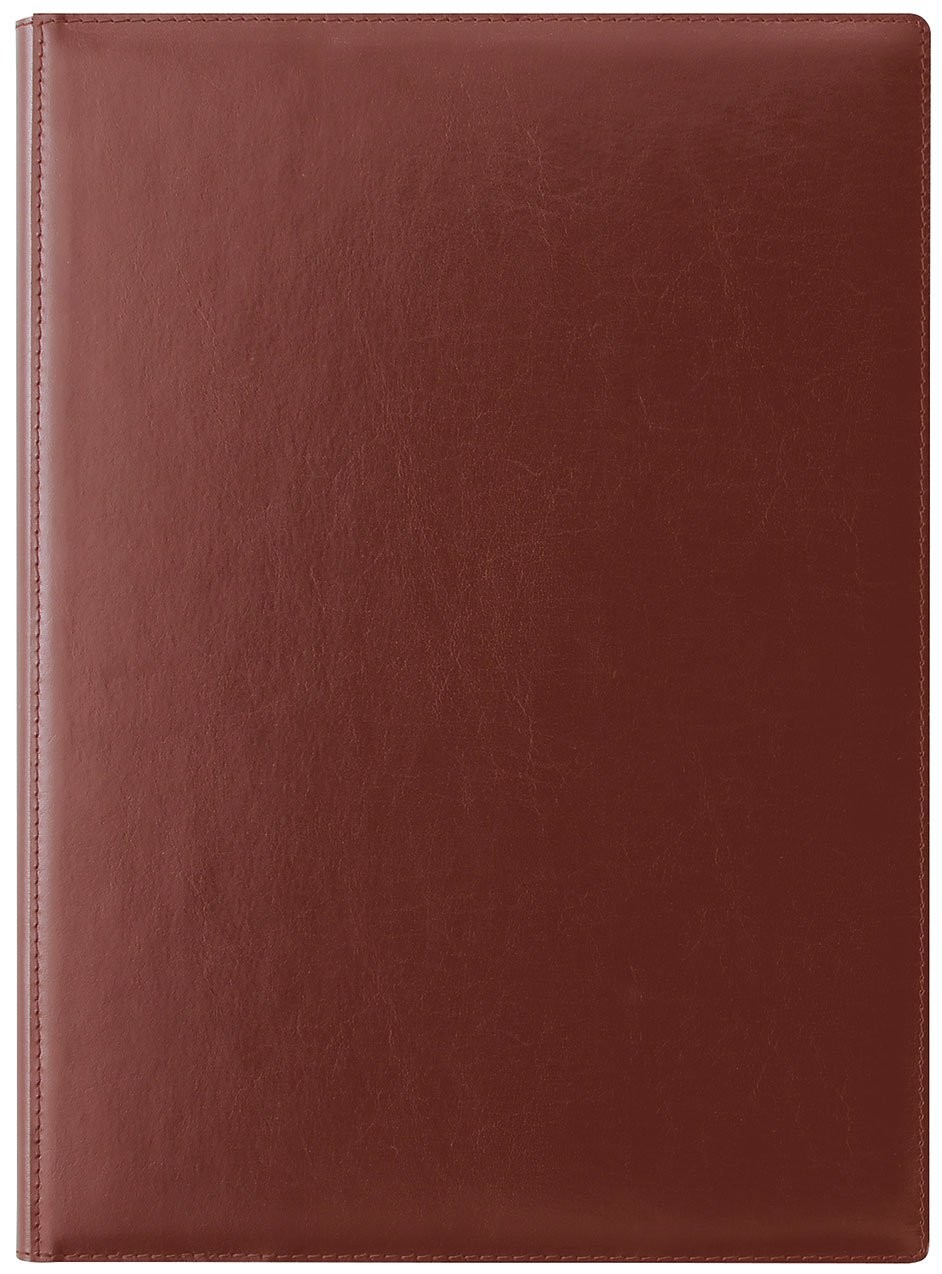 Reimei Fujii ZeitVektor B5 Leather Report Pad, Brown ZVP681C