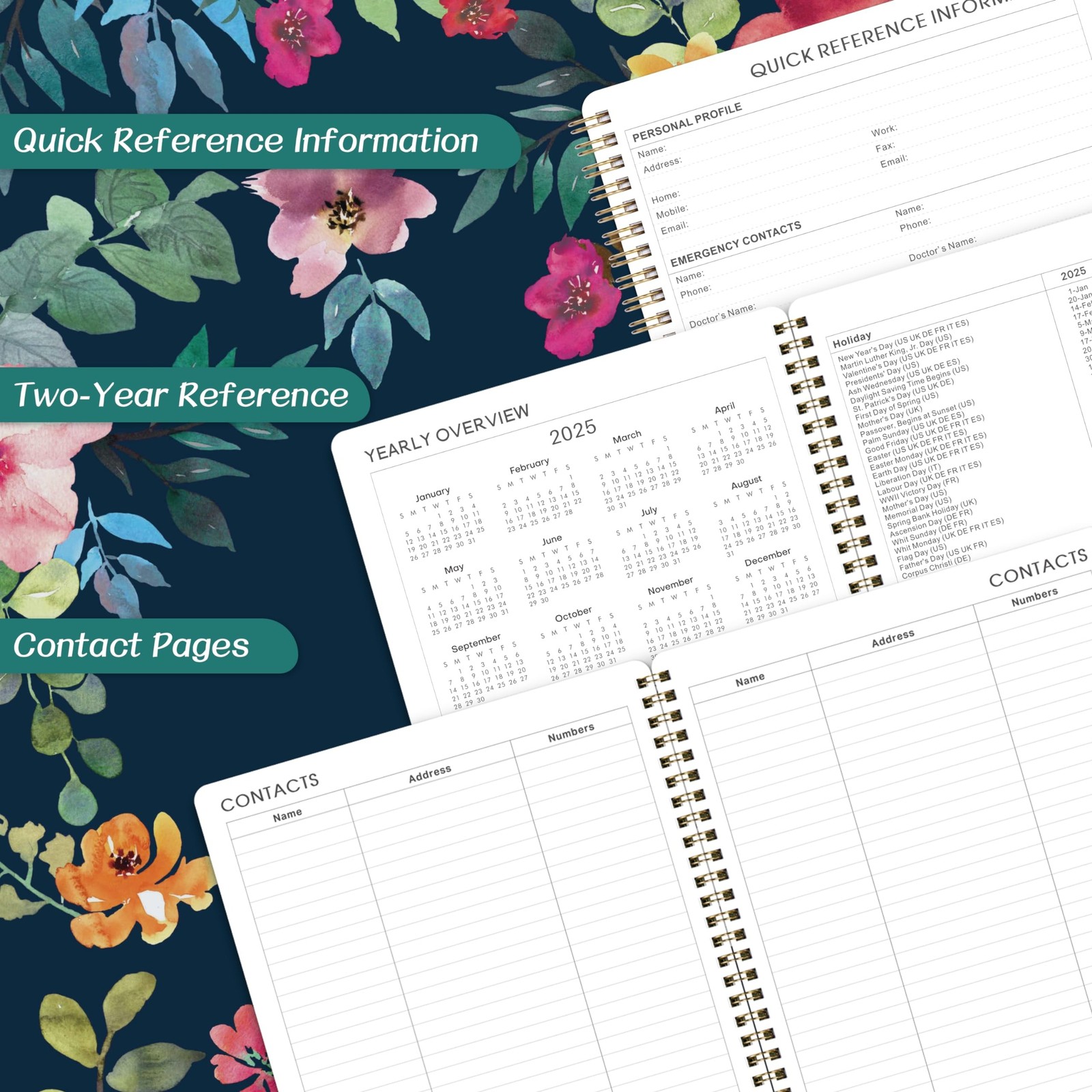 2025 Planner – Planner 2025, JAN. – DEC. 2025, 8” x 10” 2025 Planner Weekly…