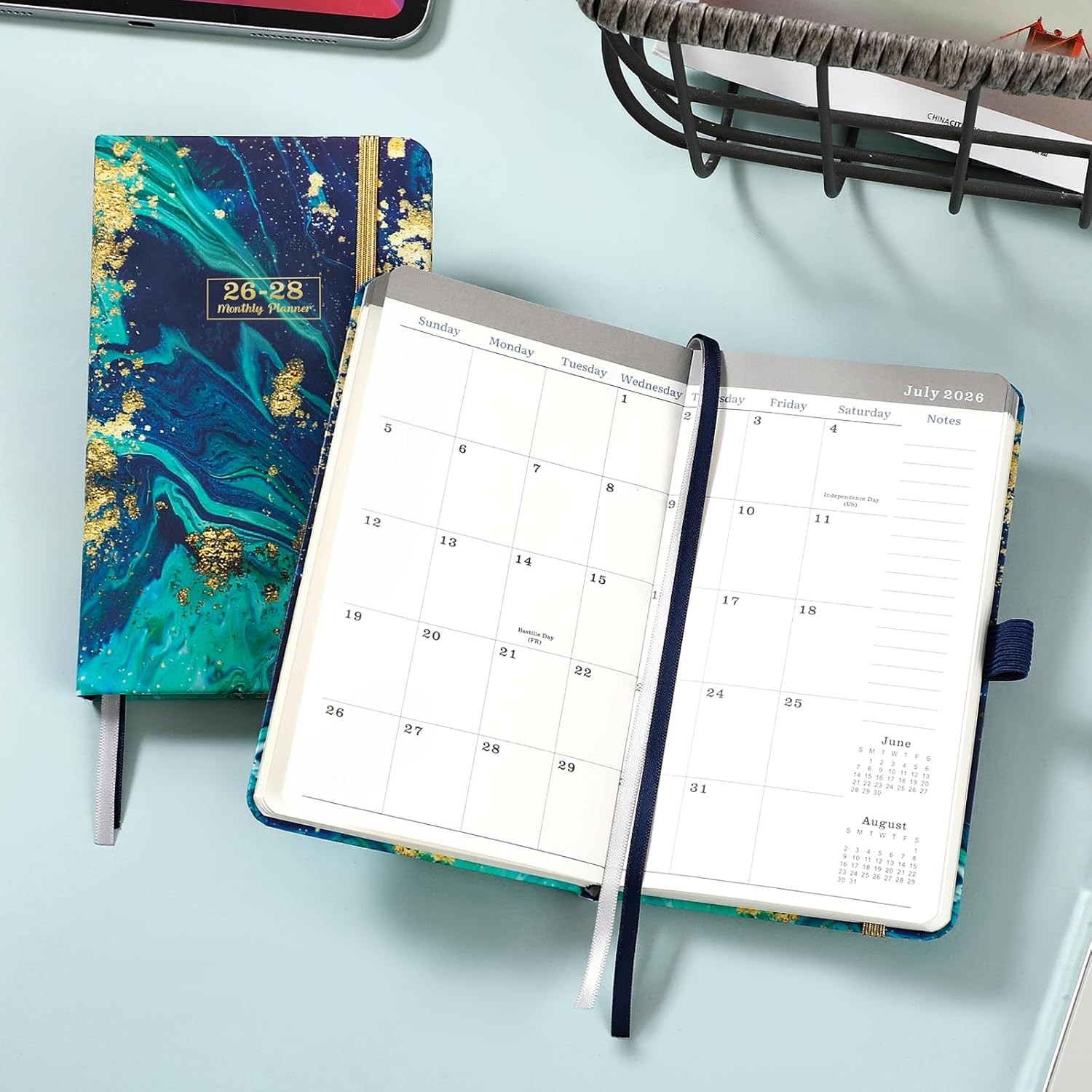 2026-2028 Pocket Planner 3.8″x6.4″ – 3-Year Monthly Calendar with Notes, Pocke