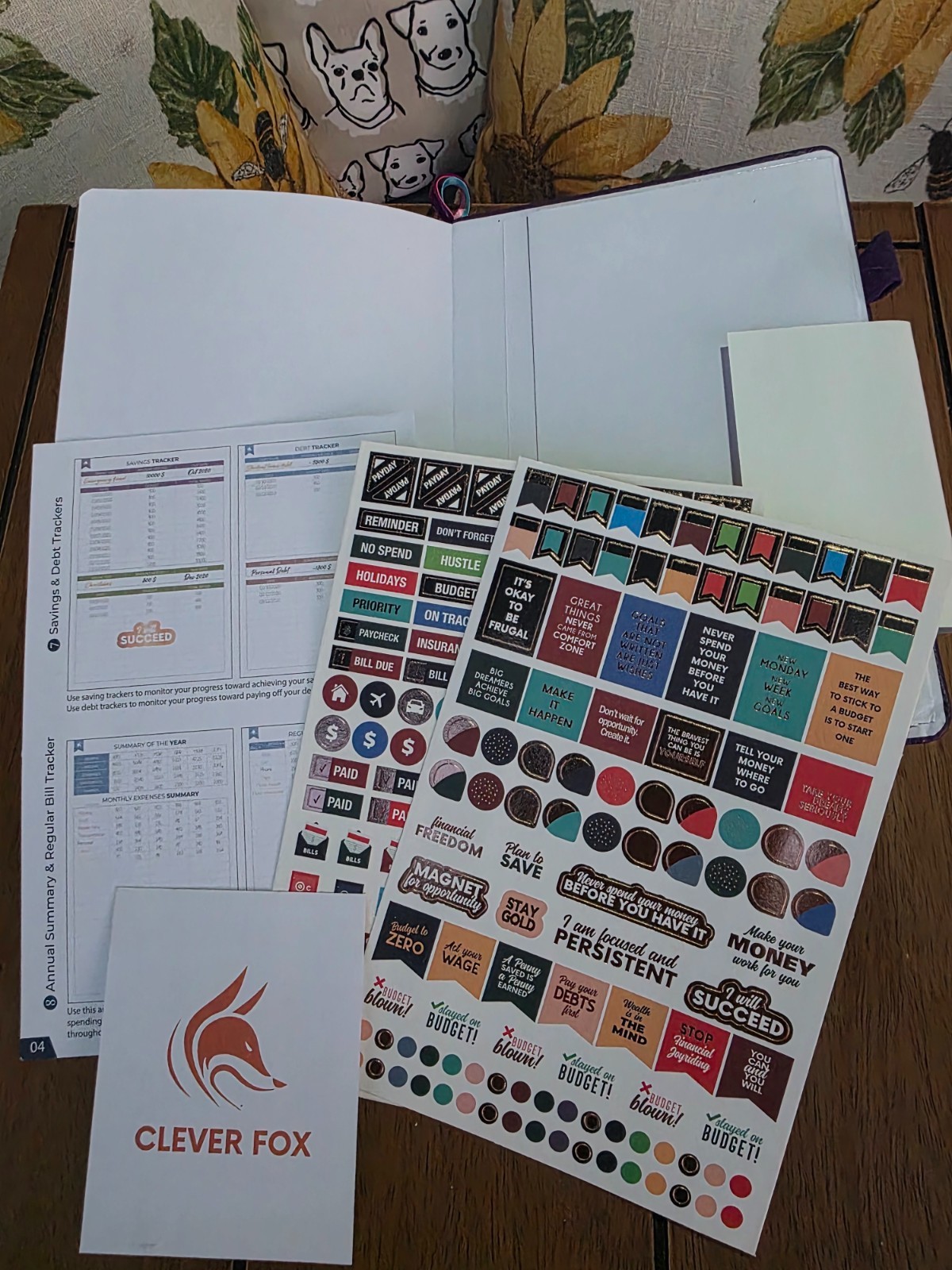 Clever Fox Bi-Weekly Budget Planner A5 Size Purple