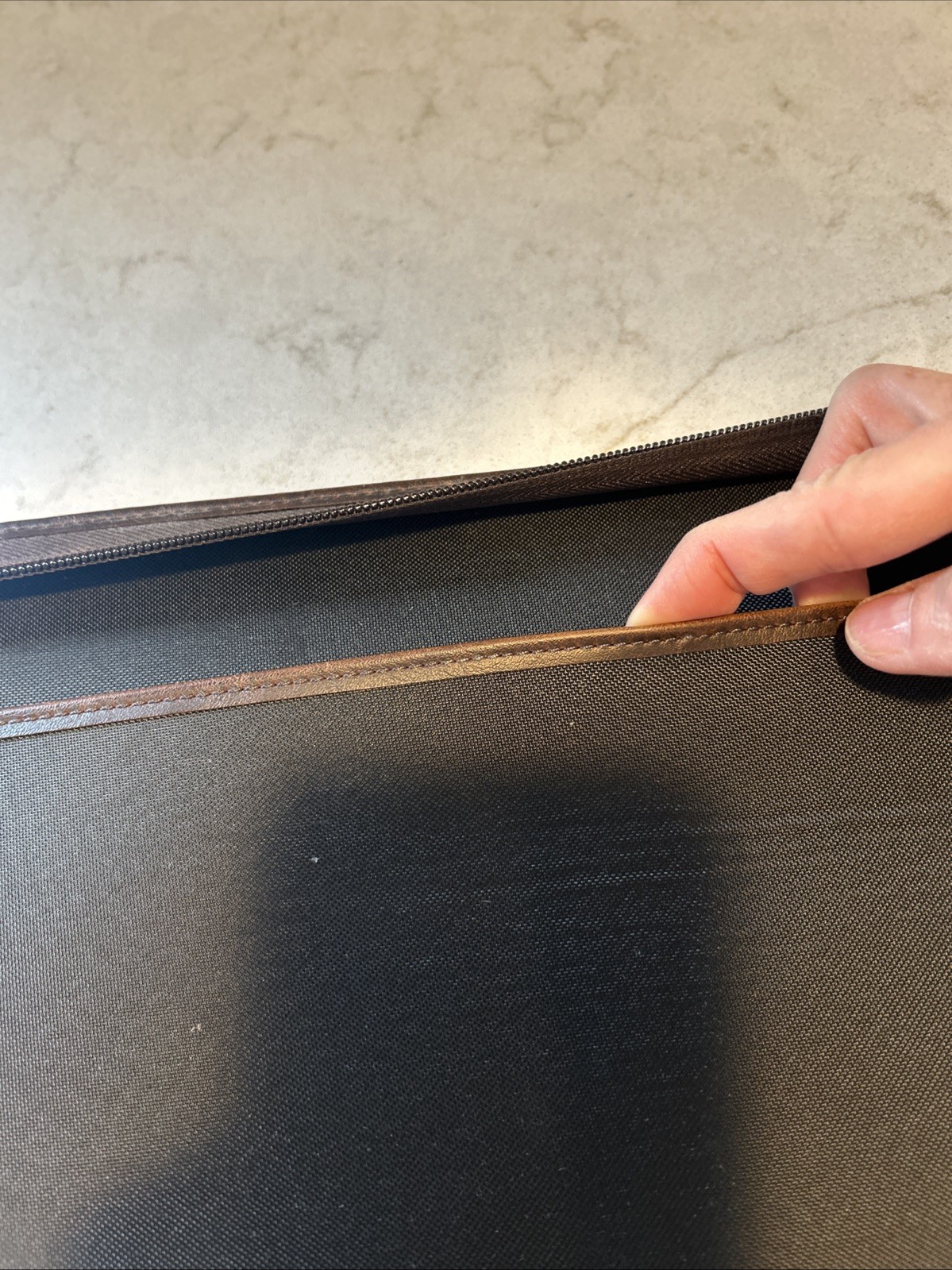 Day-Timer Leather Zippered Planner Cover, Brown, Folio 8 1/2 x 11