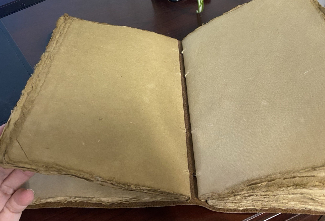 Modest Goods Leather Journal Deckle Edge Paper 200 Pages Distressed 9″x6.5″