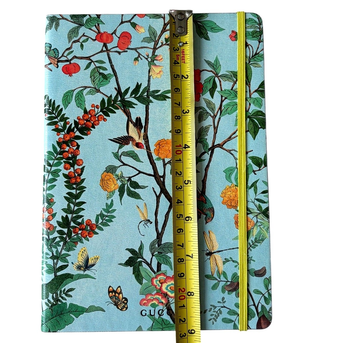NEW Gucci Tian Print Large Luxury Notebook Blue Floral Journal in Gift Box