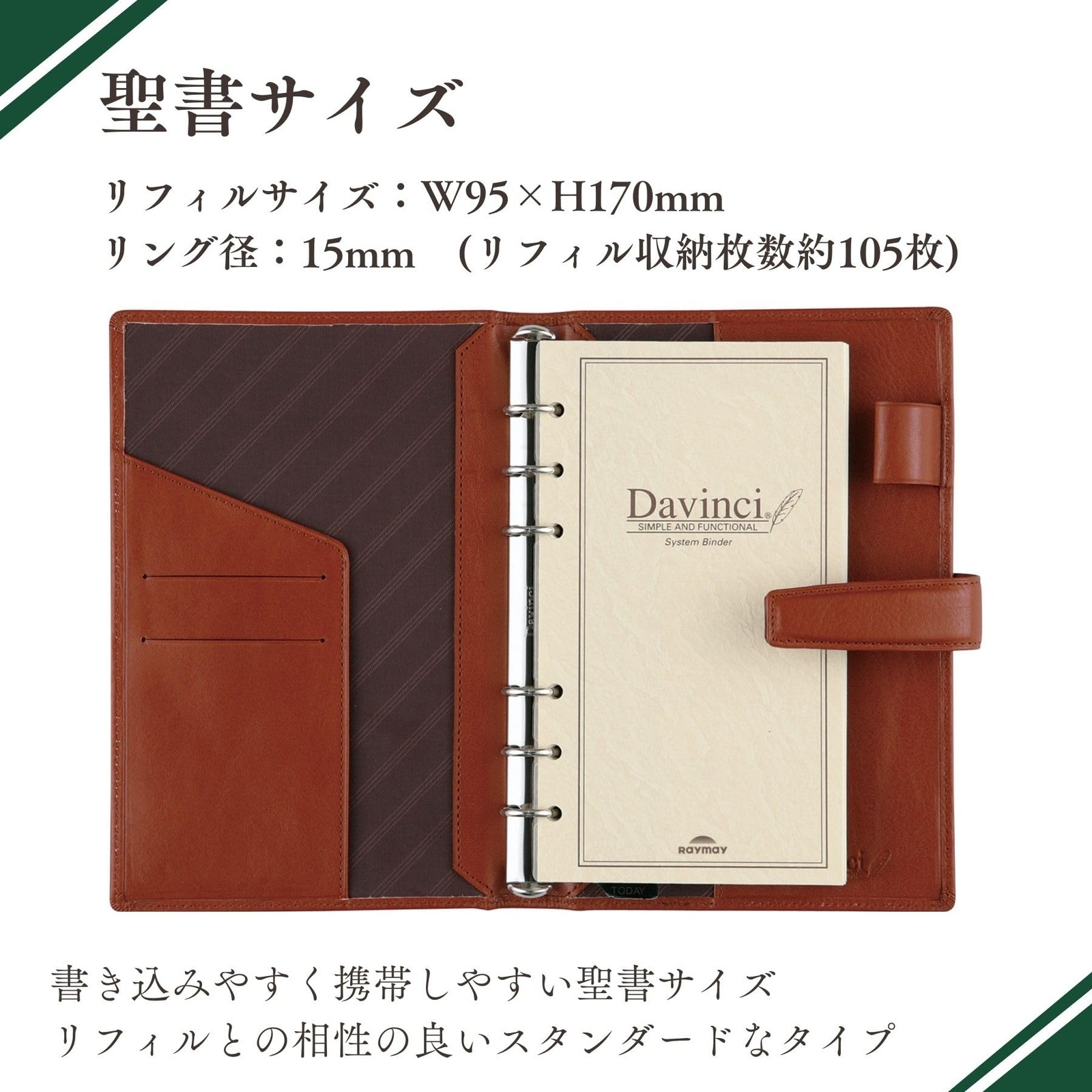 Reimei Fujii System Planner Da Vinci Stoned Bible Black DB3006B