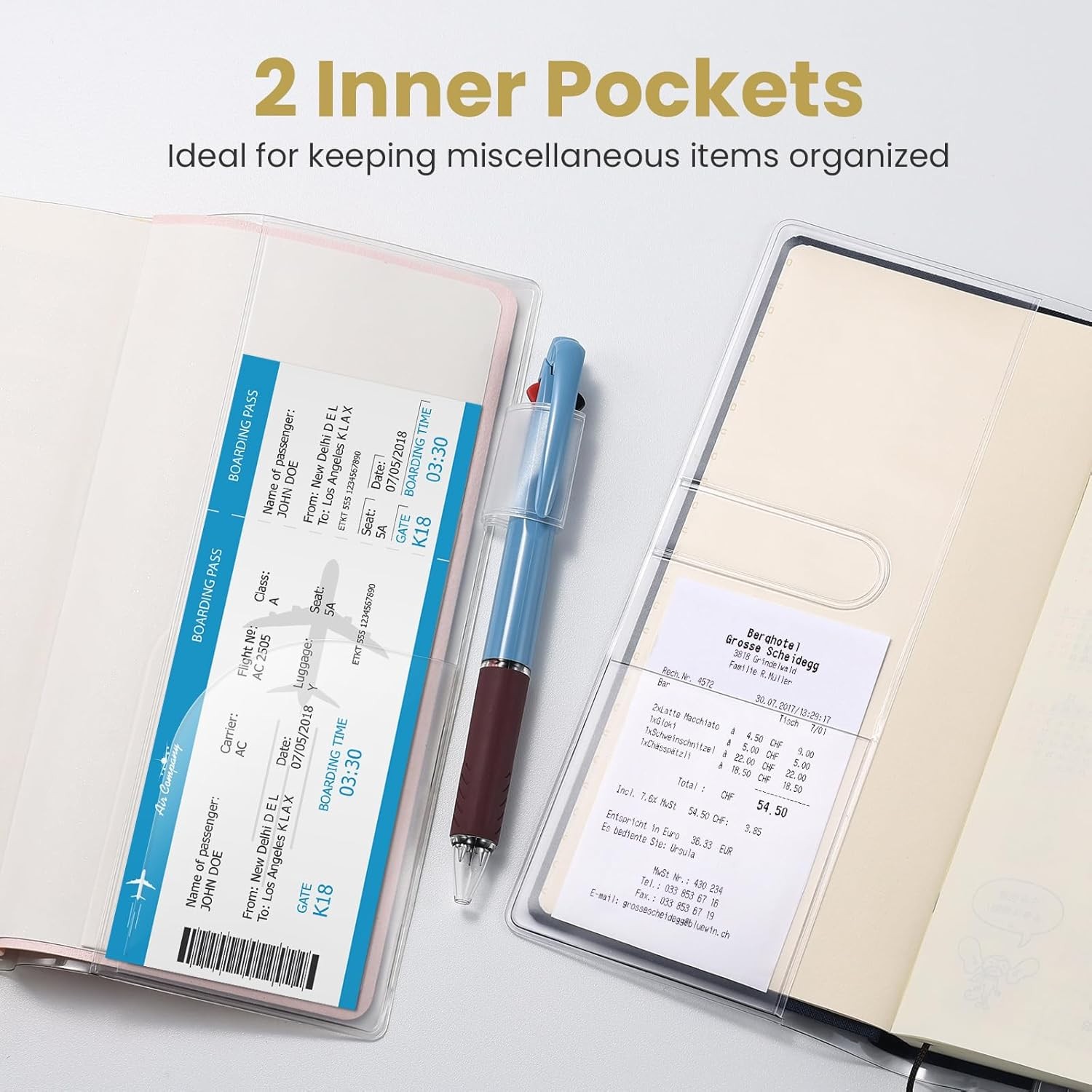 Clear Cover for Hobonichi Weeks Planner 8.0×7.7in 2 Pack Plastic Sleeve