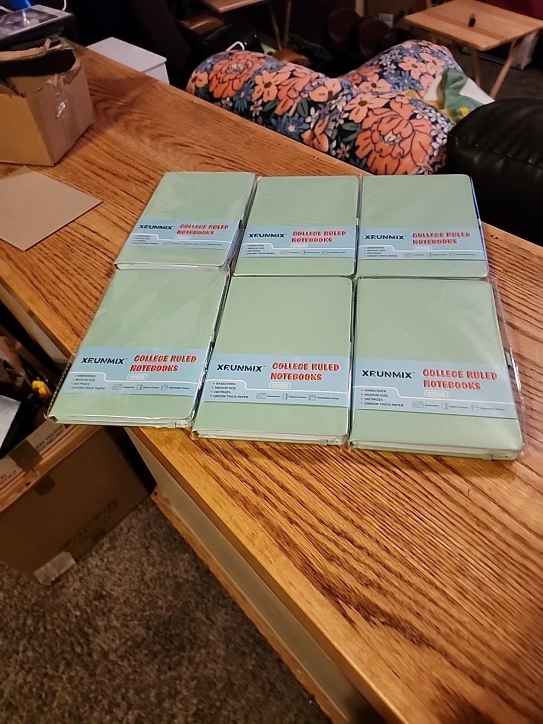 6 – Xrunmix Lined Journal Notebooks, 160 Pages Each 5.7 x 8 inch Lot of 6, New