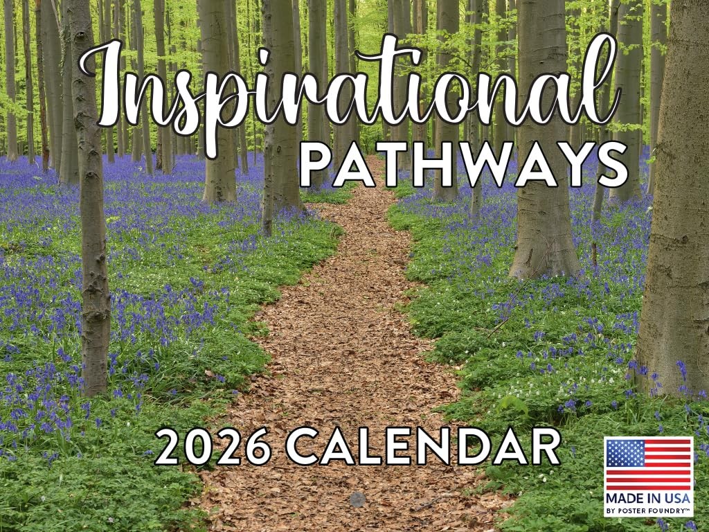 Nature Pathways Inspirational Calendar 2026 Quotes