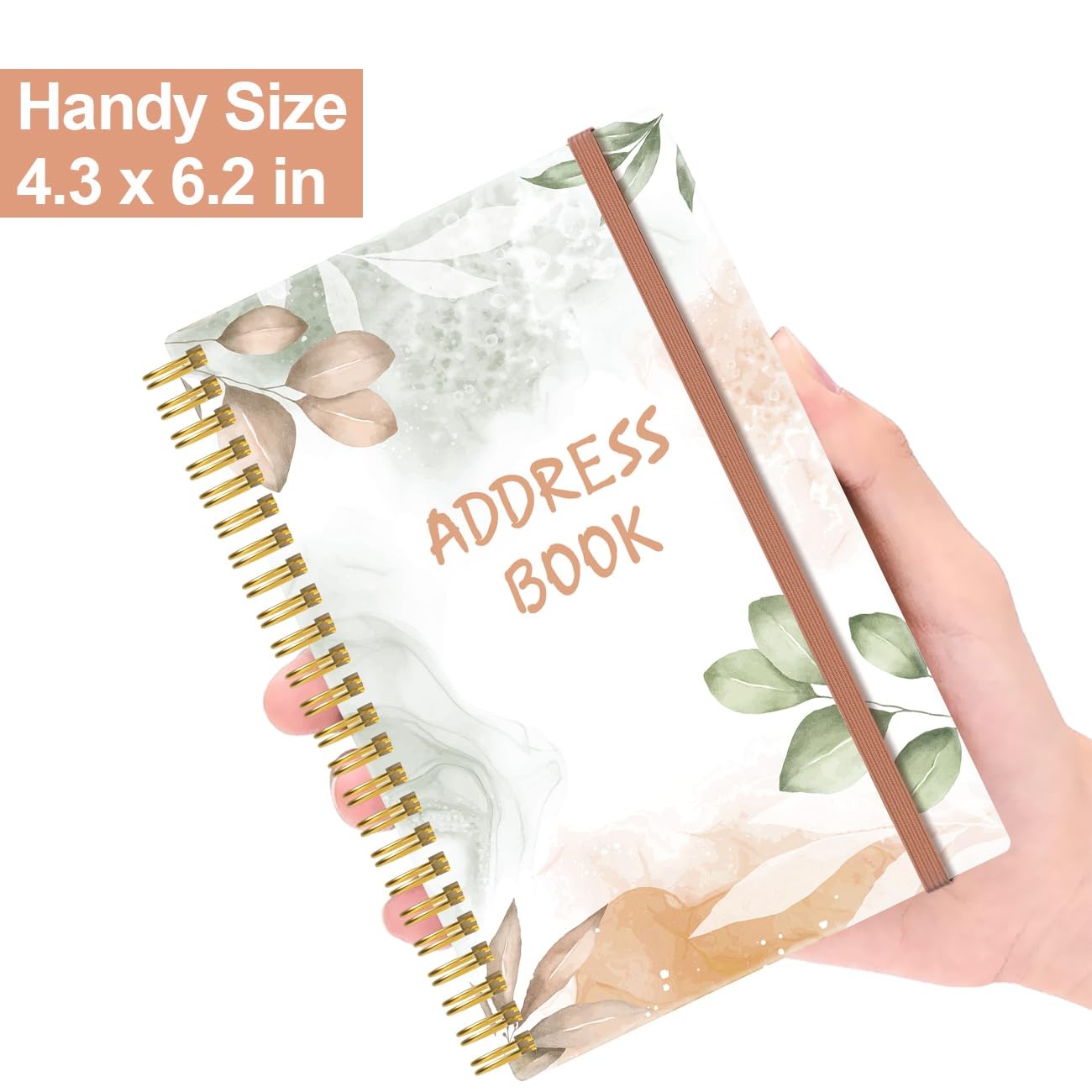 Address Book with Alphabetical Tabs – Small Address Book Spiral with Address …