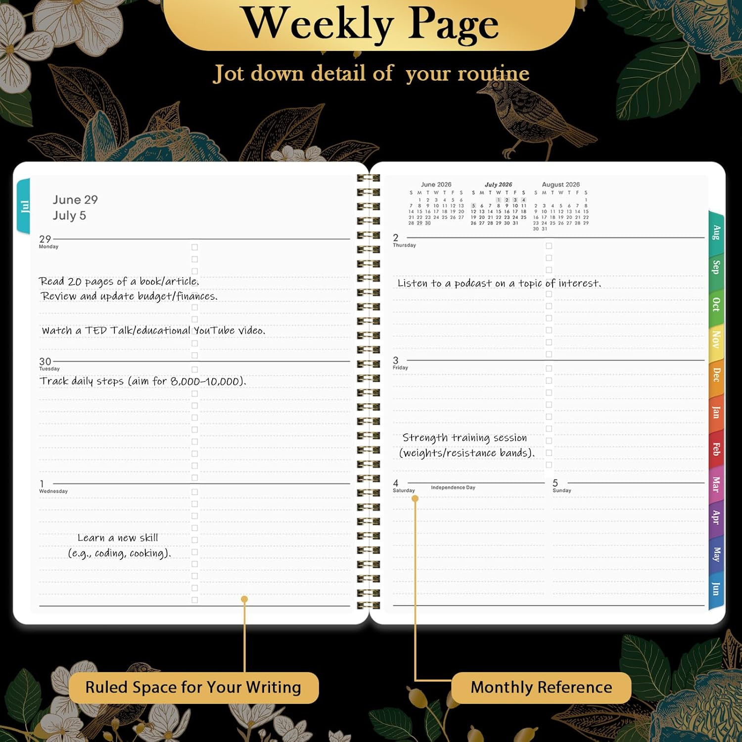 Planner 2026-2027 – Academic Planner 26-27, Jul.2026 – Jun.2027, 8″ x 10″, 2026-