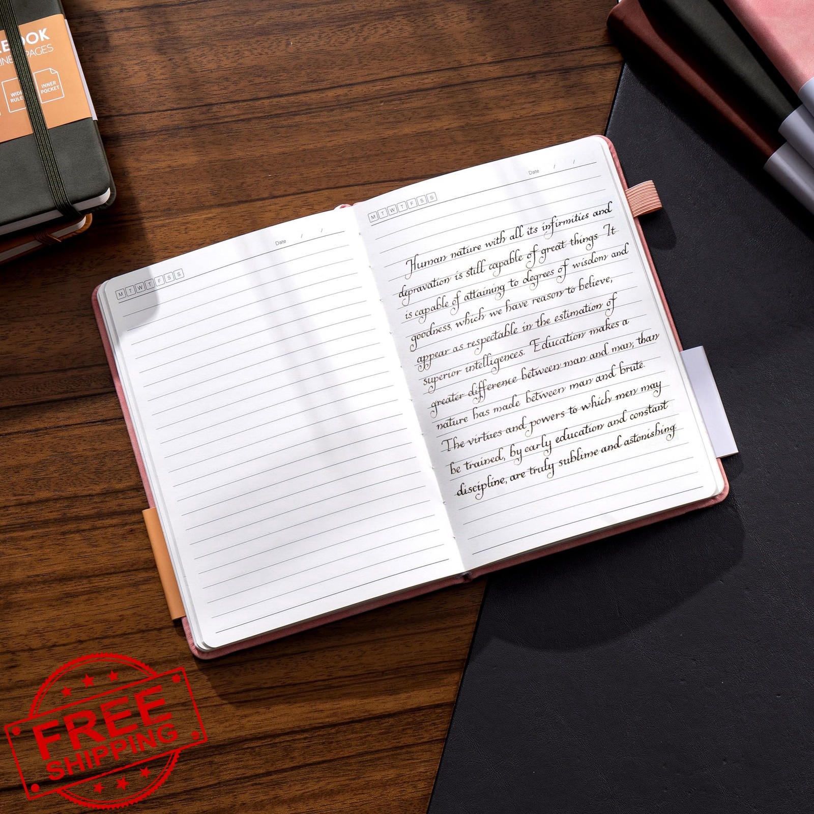 MINICAGIE Brown A5 Leather Journal 256 Pages