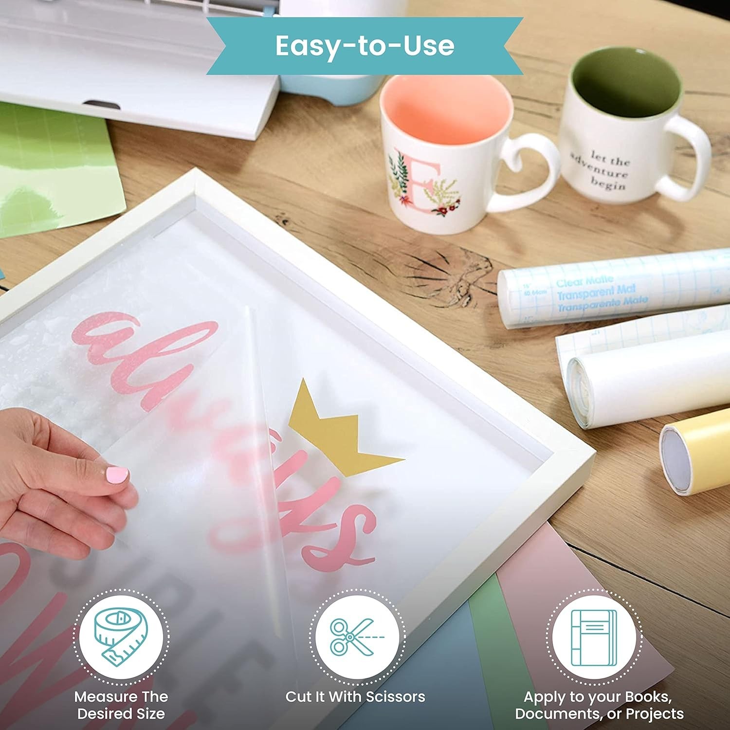 Brand Clear Adhesive Protective Liner, Protect Books and Documents, Easy to A…