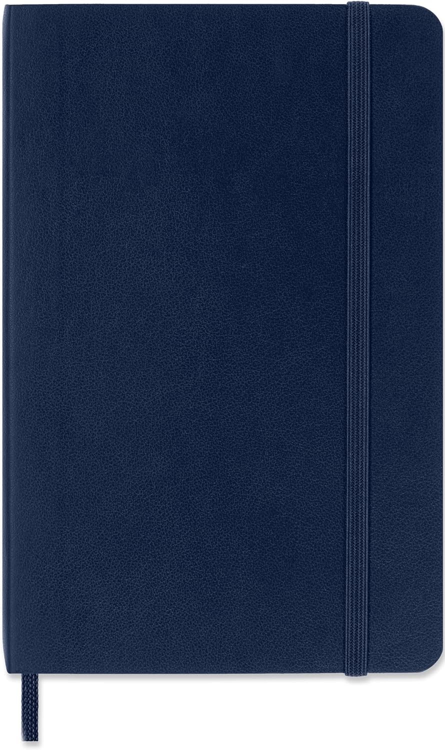 Moleskine Classic Plain Paper Notebook, Soft Cover and Elastic Closure Journal,