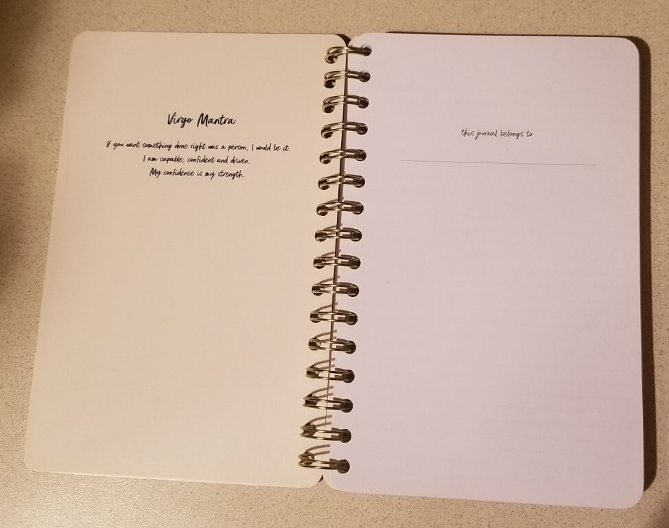 Be Rooted Zodiac (Virgo) Lined Journal Diary Book Hard Bound NEW
