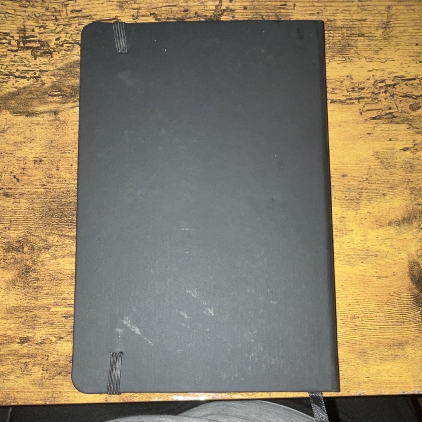 BMI Leisure Black Hardcover Lined Journal Notebook with Elastic Closure