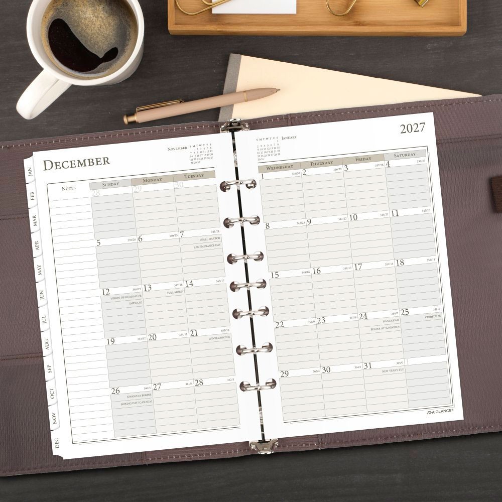 2026 At-A-Glance 481-485 Weekly Monthly Planner Refill, Size 4, 5-1/2 x 8-1/2″