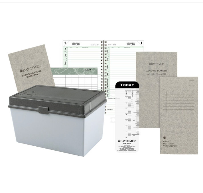 Day-Timer July 2026-June ’27 Pocket Wirebound 2 Page/Day Original Planner Refill