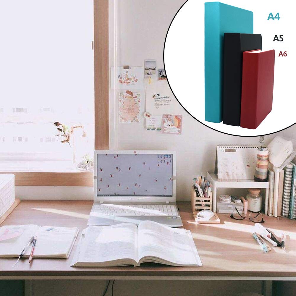 Notebook, Waterproof PU Leather Journal, Blank Pages Super Thick a6, blue