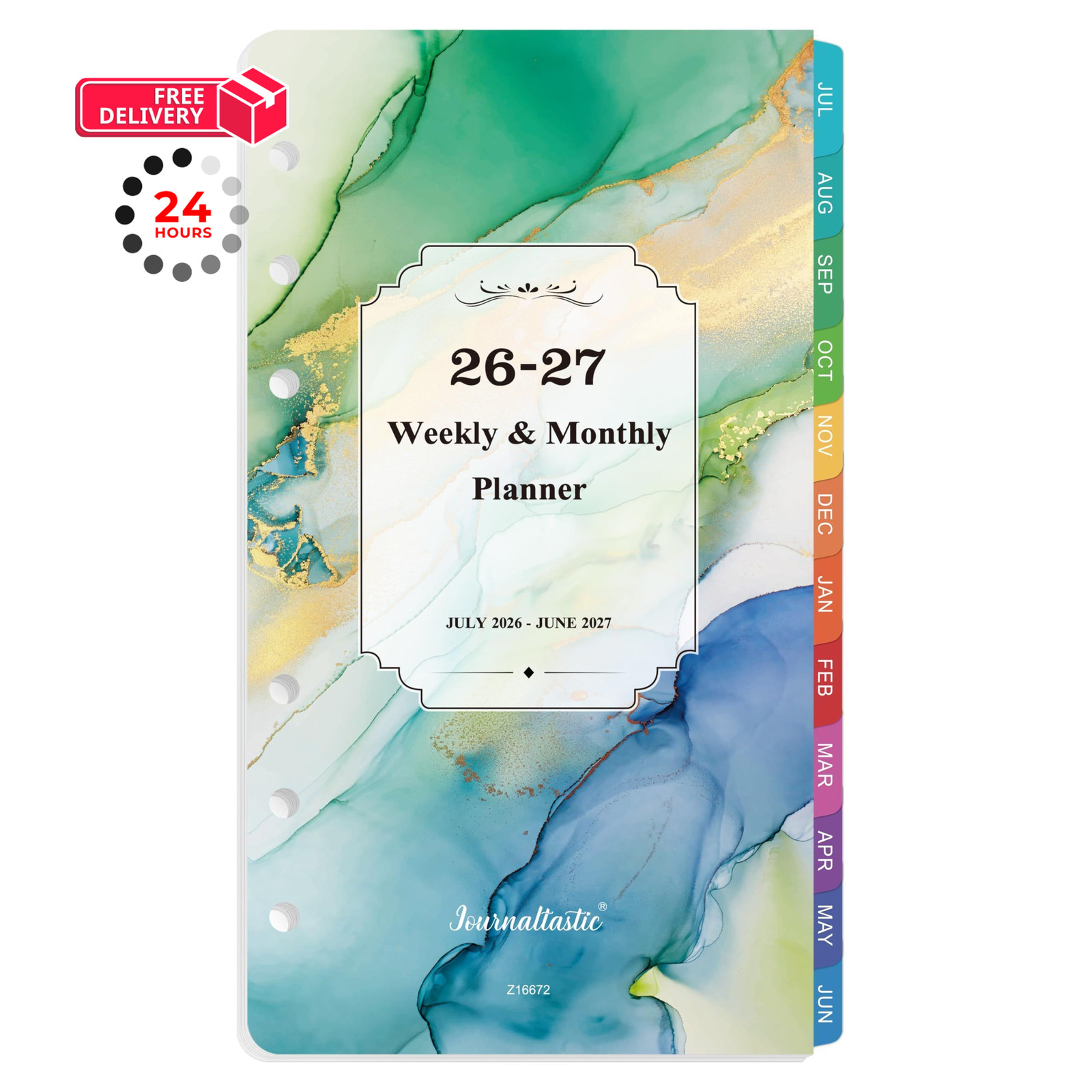 2026-2027 Planner Refills – Refills, July 2026 – June 2027, A6, green