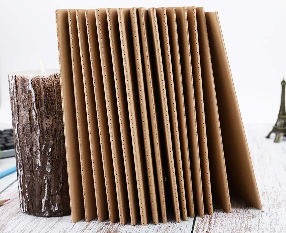 16 Pack Kraft Notebooks Journals in Bulk Writing Blank Paper Sketchbooks 60
