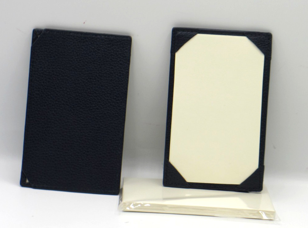 Jotter Personal Pocket Leather w 24 Cards Refillable Graphic Image ORANGE