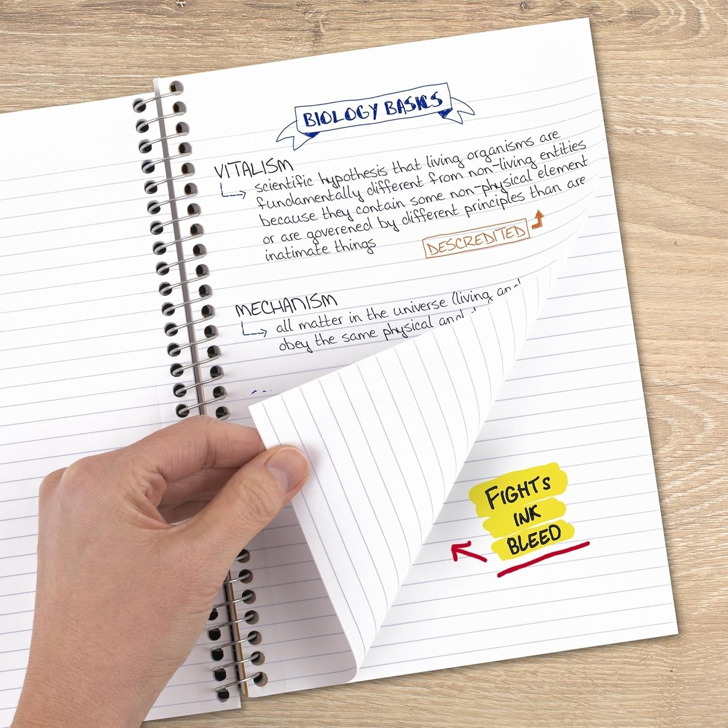Spiral Notebook – Notebook Journal for Writing, 6.2” X 8.4” College Ruled Note