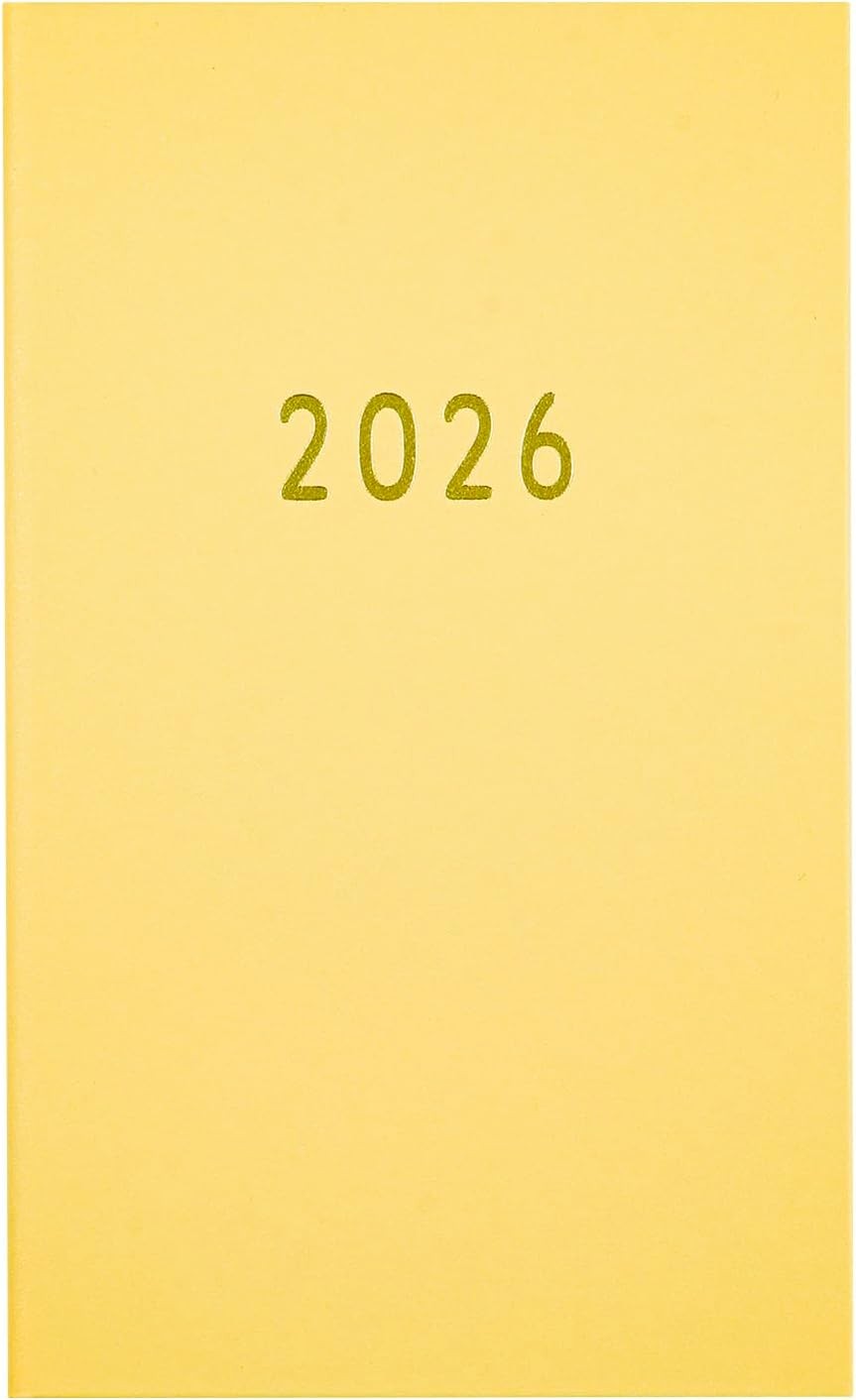 Greetings Life Noritake 2026 Planner, B6 Slim, Monthly, Hard Cover, Vanilla, CD-