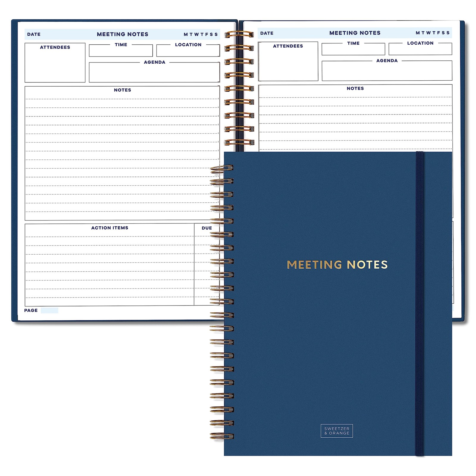 S&O Large Meeting Notebook for Work – Professional Organizer Planner – Corpor…