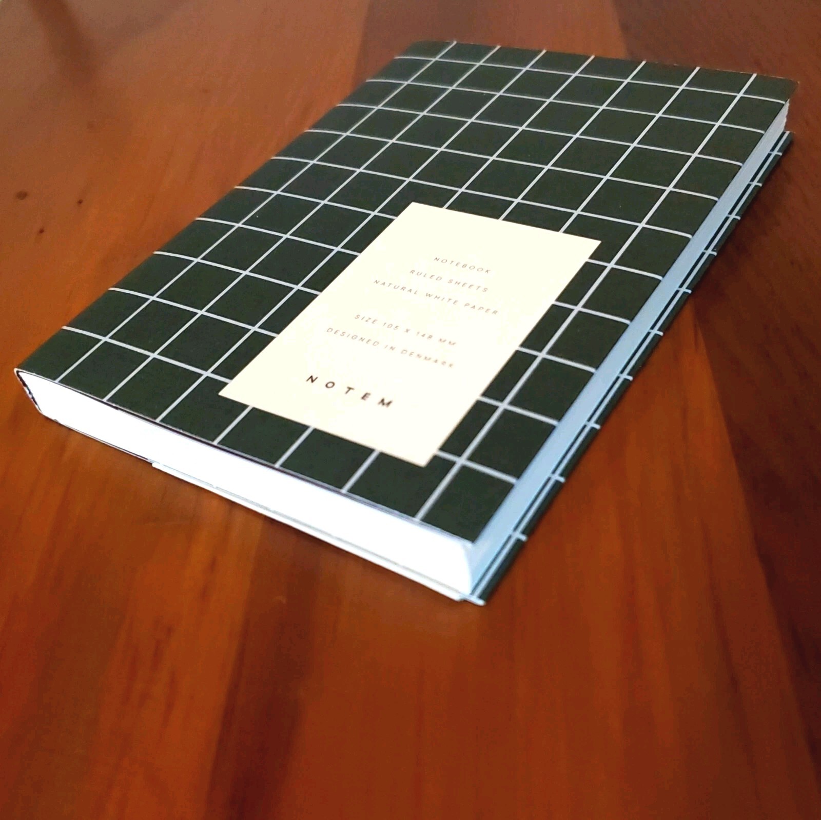 Notem Uma Lay Flat Green Plain Ruled A6 Flexi Notebook 160pg Journal Waterproof