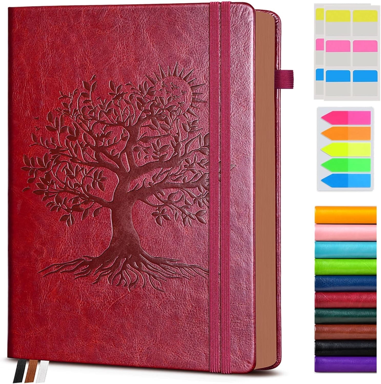 Vintage Leather Journal A4 Size 300 Numbered Pages Waterproof Hard Cover