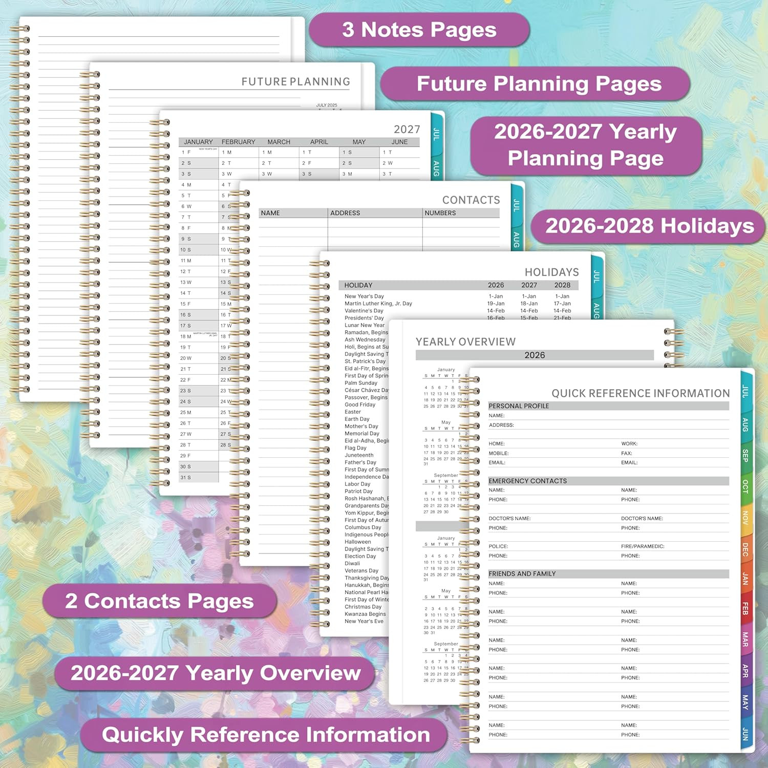 Appointment Book 2026-2027 – Weekly Appointment Book, Jul 2026 – Jun 2027, Hourl