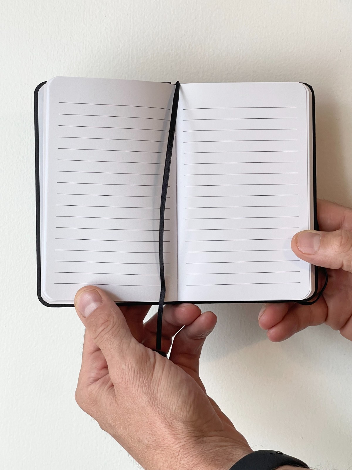 2-Pack Small Hardcover Notebooks 3.5 x 5.5 Pocket Journal Black 150 Ruled Pages