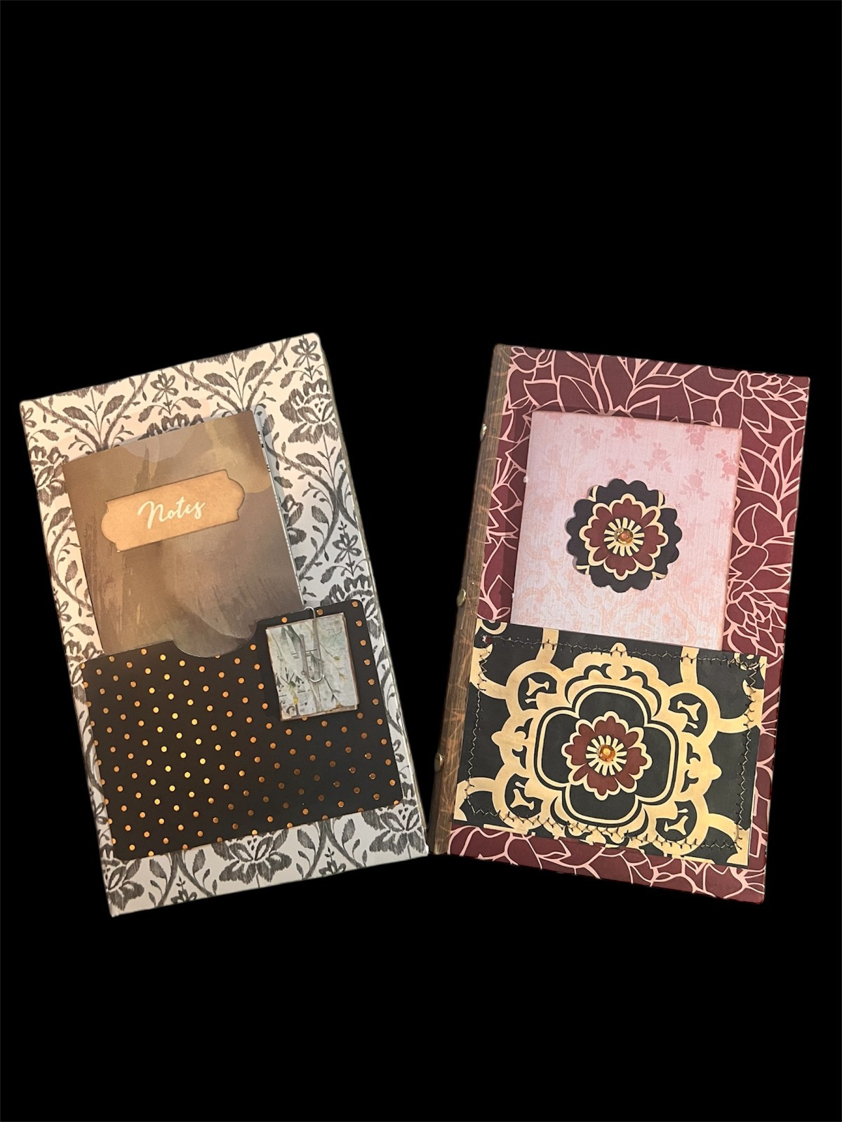 Junk Journal With Coffee Dyed Paper 8×6 Inches
