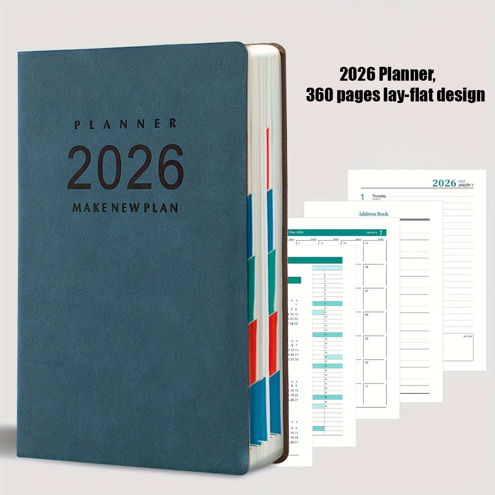 2026Daily Planner Notebook and Calendar Magazine Time Management Notebook,Diary