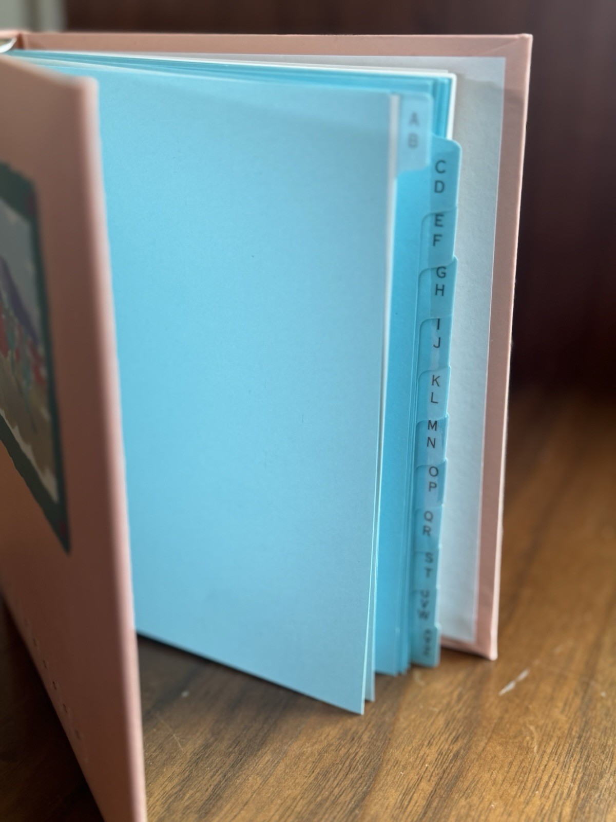 Vintage Current Address Book Santa Fe Sunset 12858-8 1990 SAGUARO SW PINK