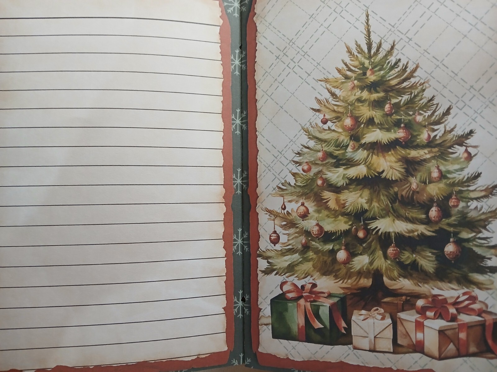 Junk Journal Booklet “RUSTIC CHRISTMAS 2″ Lg 6″x9” 40pg Holiday Cozy Ephemera +