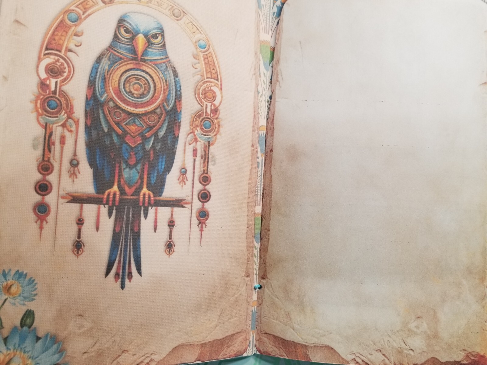 Junk Journal Booklet Blank “EGYPTIAN WONDERS” HANDMADE 5.5″x8.5″
