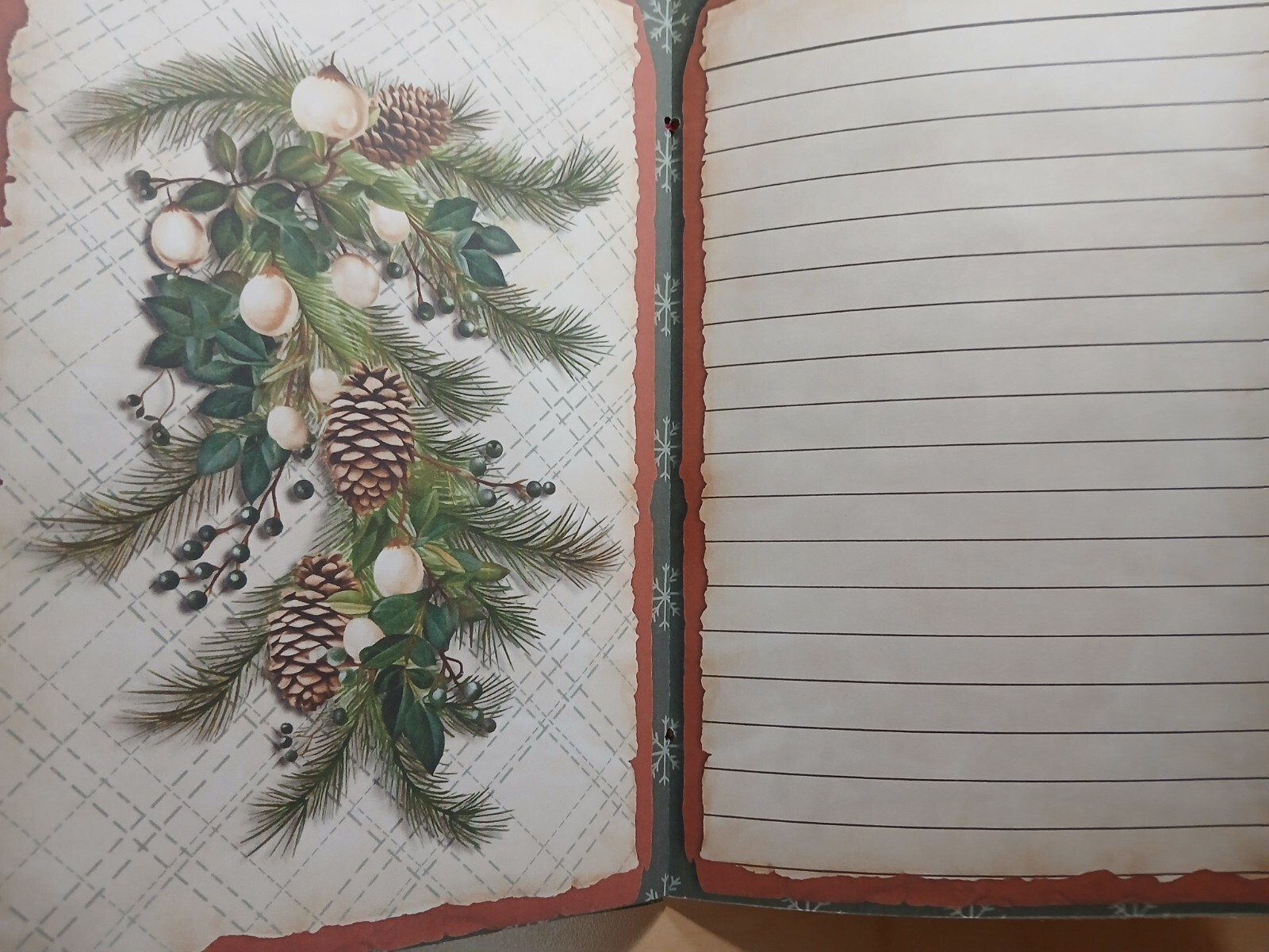 Junk Journal Booklet “RUSTIC CHRISTMAS 2″ Lg 6″x9” 40pg Holiday Cozy Ephemera +