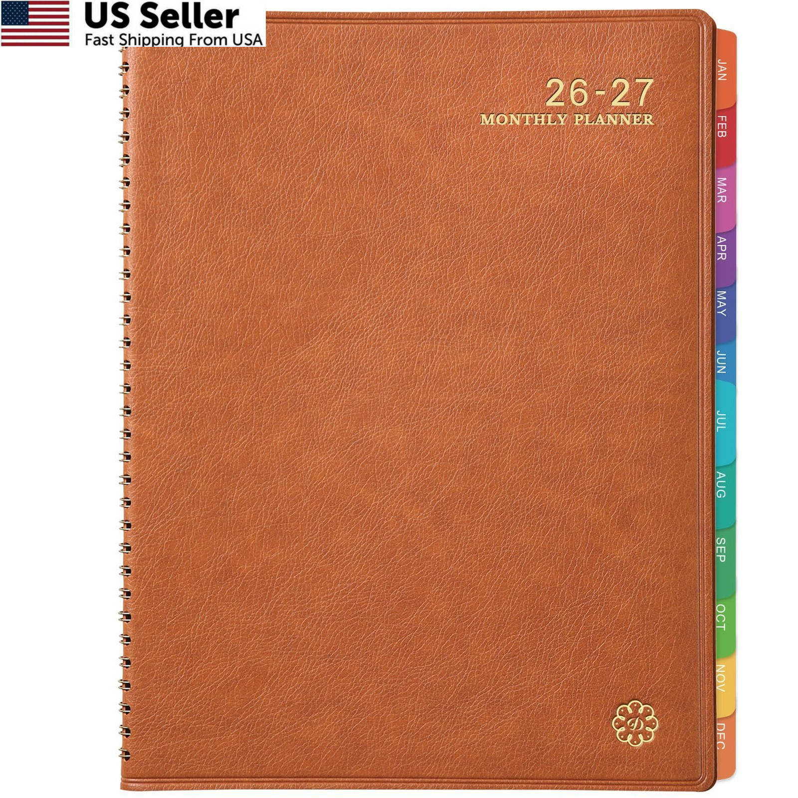Monthly Planner 2026-2027 – 18 Months 9 inches X 11 inches, Brown